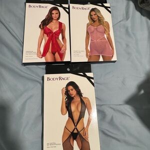 Women's Intimates Set - Red, Pink, Black